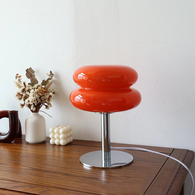 Macaron Retro Glass Table Lamp