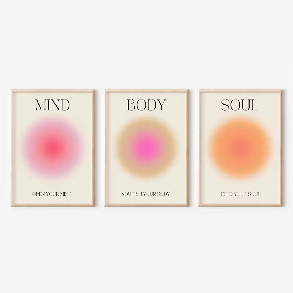 Holistic Mind Body Soul Wall Decor